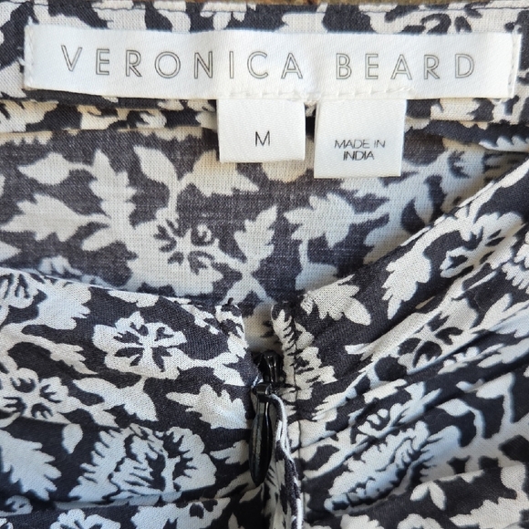 Veronica Beard Black and White Floral Skirt - Picture 7 of 8